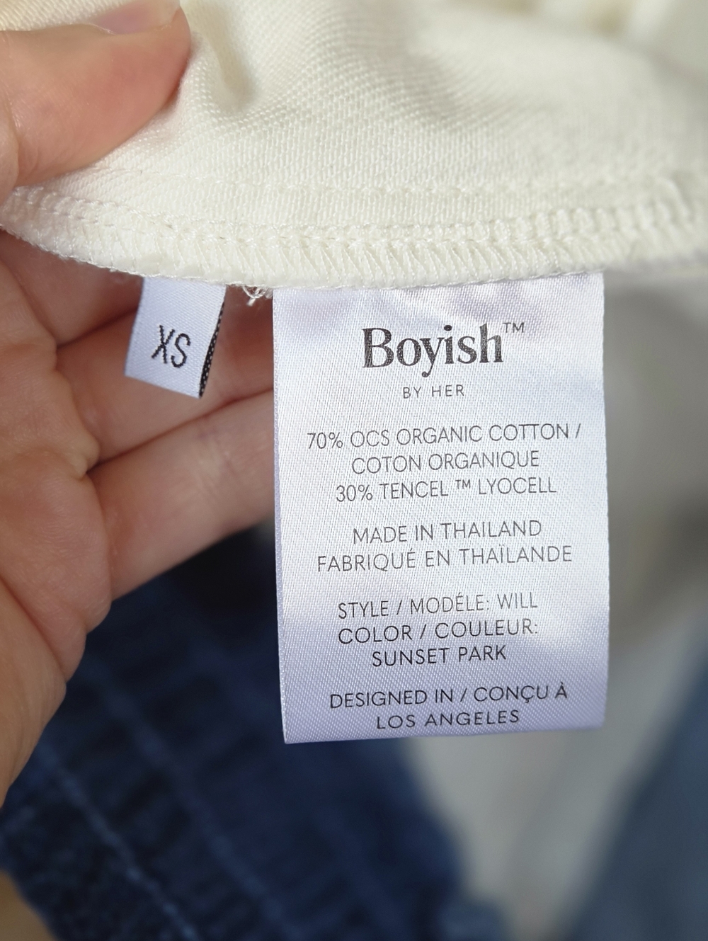 Boyish Denim Color Block Track Jacket NWT - Picture 6 of 9